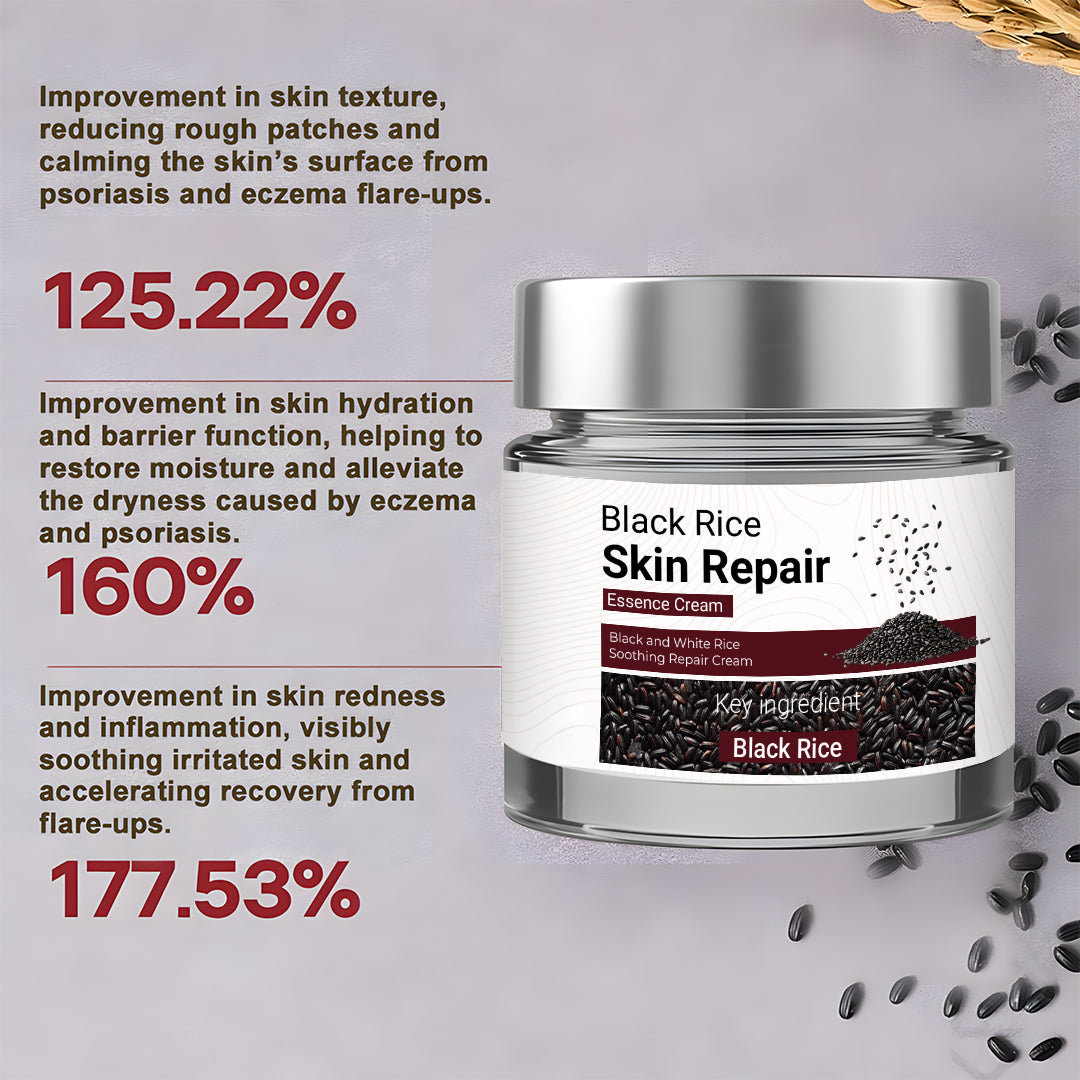 Black Rice Skin Repair Cream ⚕️ FDA Certified – Targets Warts, Psoriasis & Pigmentation