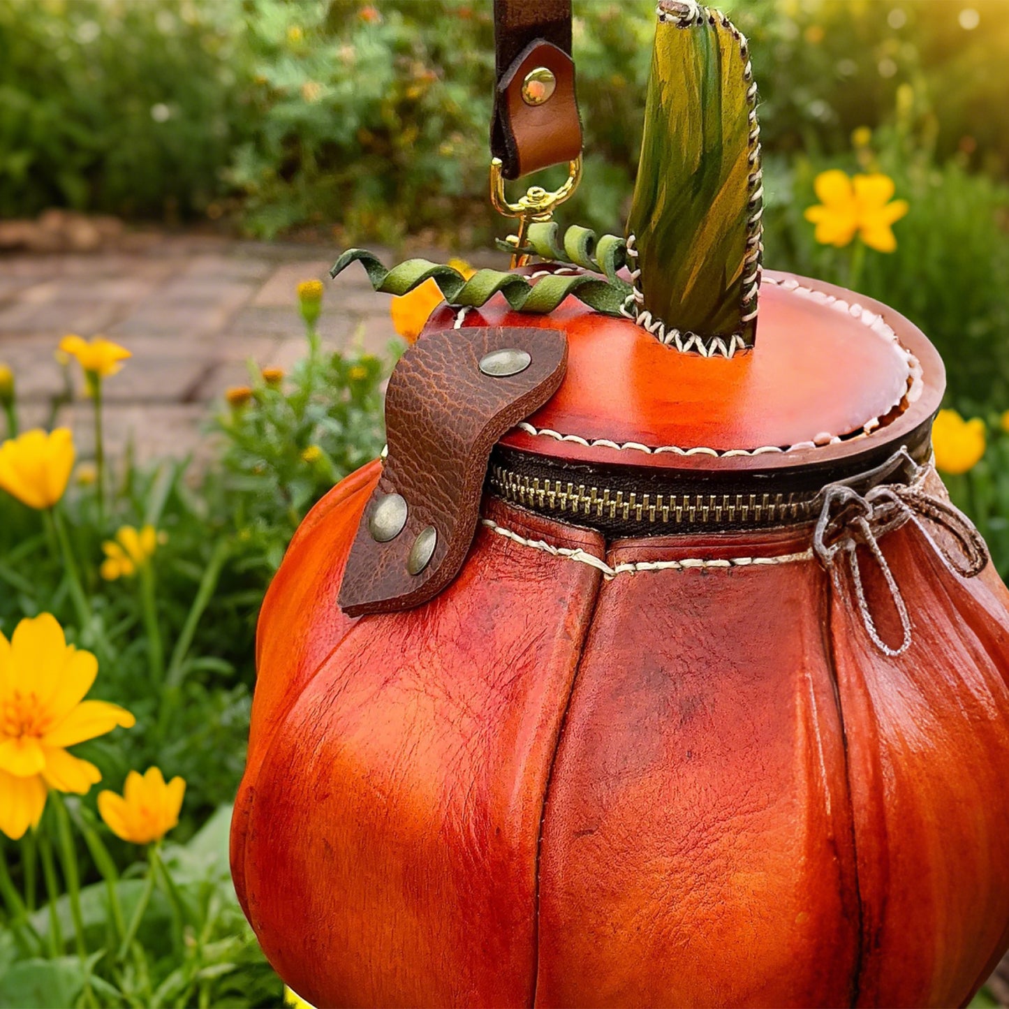🔥Last Day 70% OFF - 🎃The Great Purely handmade leather Pumpkin Bag(✨Same as in the video)