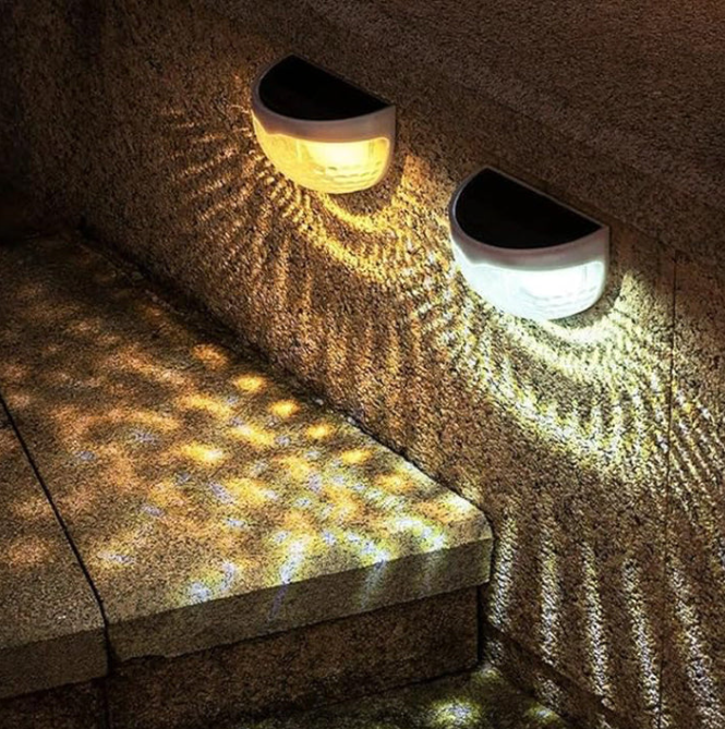 🔥☀️ Solar Step Lights – Waterproof Garden Glow in Warm, White & Color Modes