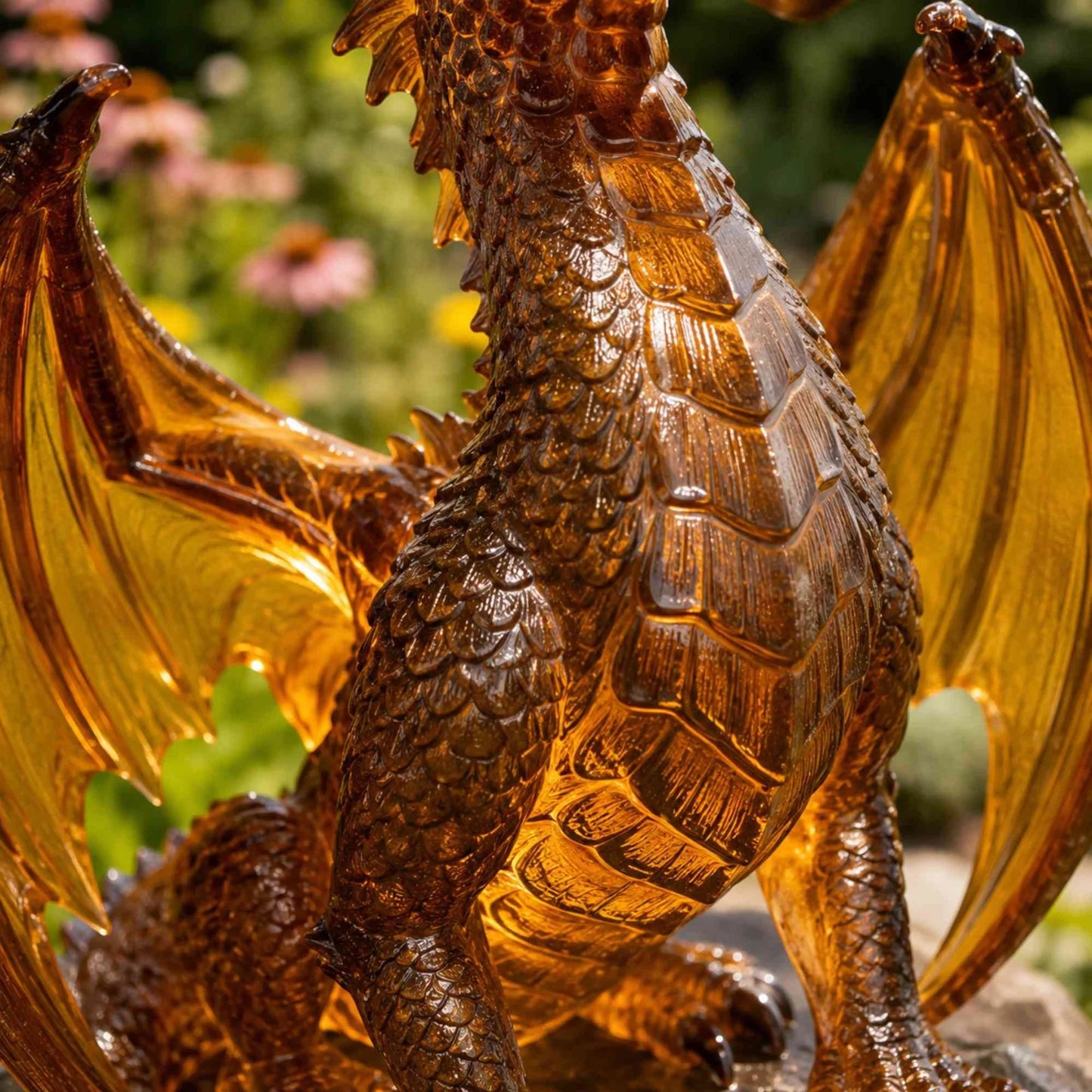 🎁 Dragon Lover's Gift 🐉 Solar LED Dragon Statue – Waterproof Garden & Patio Ornament