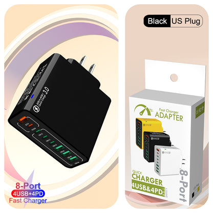 🔥8 in 1 Ports USB Fast Charger – Power Multiple Devices Simultaneously
