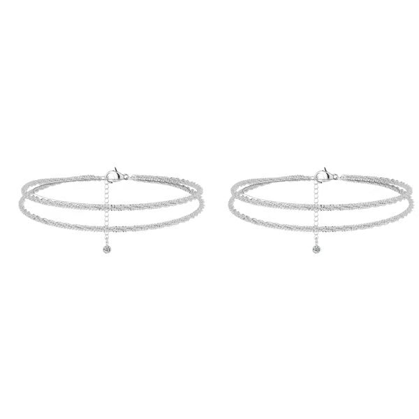🔥✨Minimalist Layered Shiny Anklet For Women