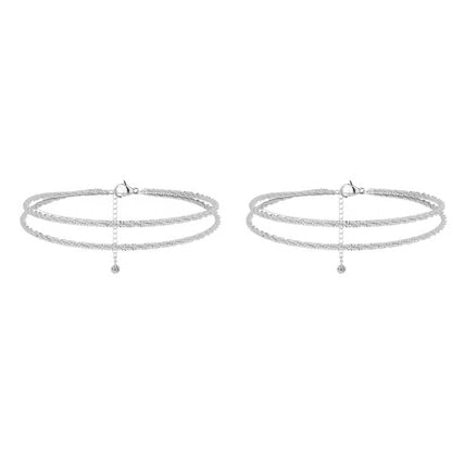 🔥✨Minimalist Layered Shiny Anklet For Women