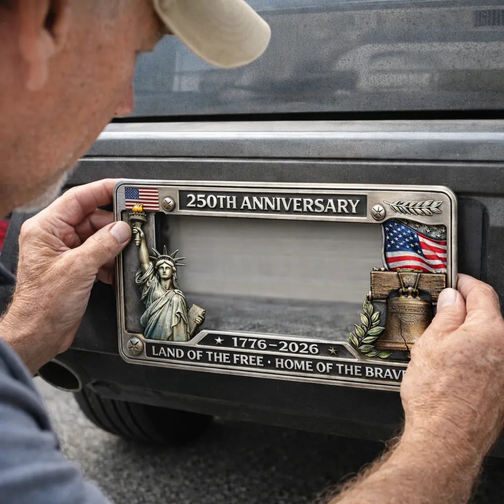 🦅🇺🇸 250th Anniversary Commemorative License Plate Frame