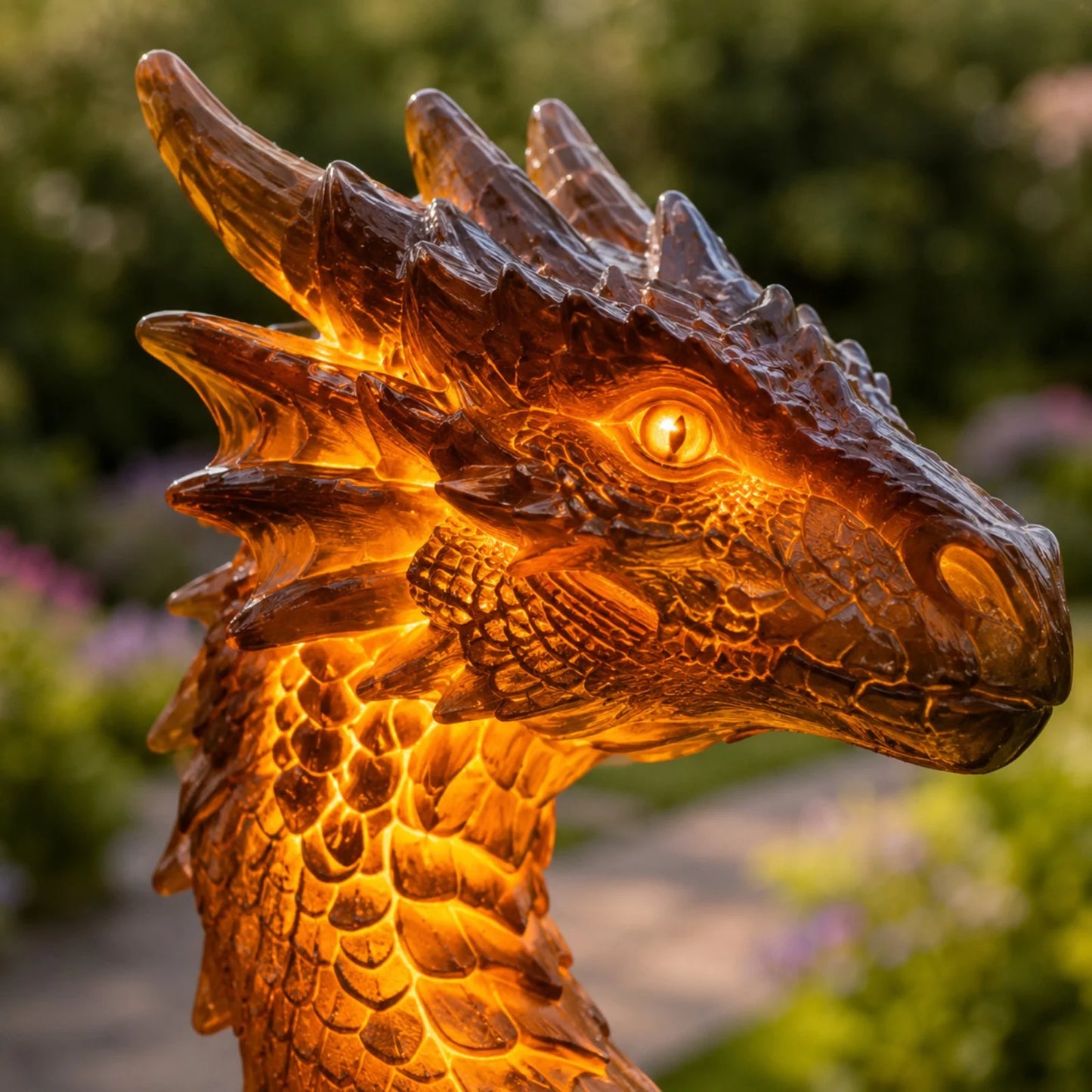 🎁 Dragon Lover's Gift 🐉 Solar LED Dragon Statue – Waterproof Garden & Patio Ornament