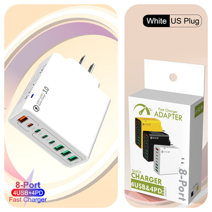 🔥8 in 1 Ports USB Fast Charger – Power Multiple Devices Simultaneously