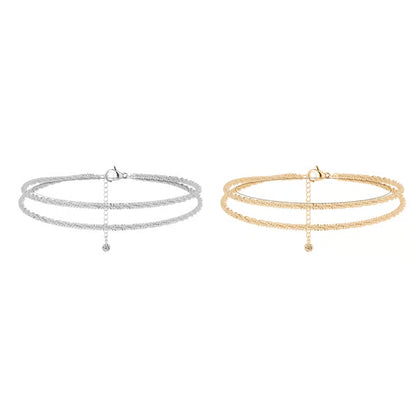 🔥✨Minimalist Layered Shiny Anklet For Women