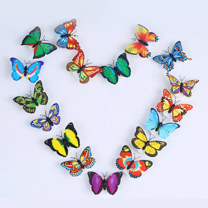 🦋 3D Colorful Butterfly LED Night Light – Creative Stick-On Wall Decor
