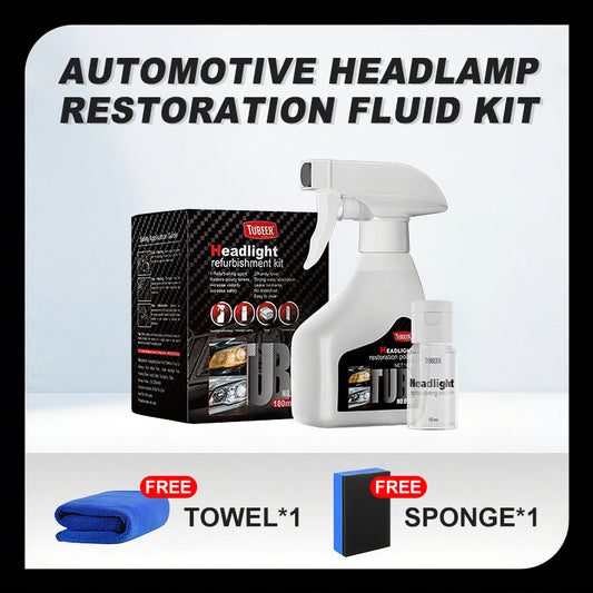 🔥🚘Automotive Headlamp Restoration Fluid Kit