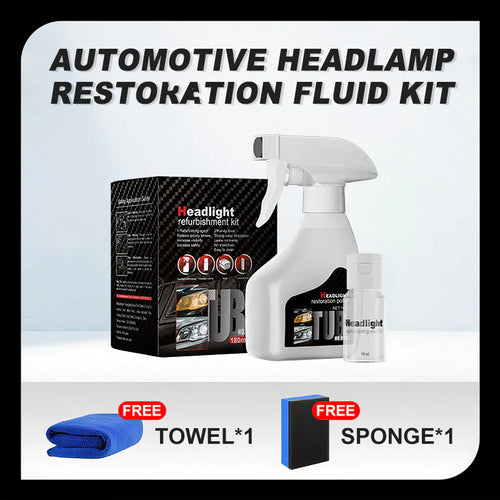 🔥🚘Automotive Headlamp Restoration Fluid Kit