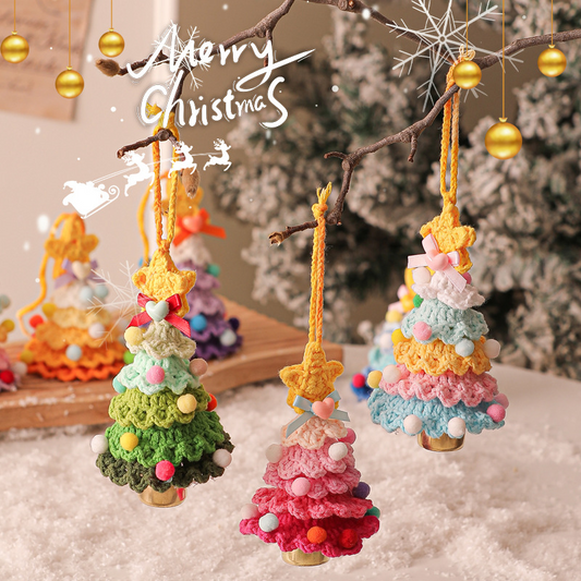 🎄Einzigartige handgefertigte gehäkelte Weihnachtsbaumglocken-Ornamente🔔🎅