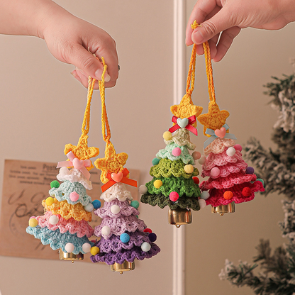 🎄Unique Handmade Crochet Christmas Tree Bells Ornaments🔔🎅