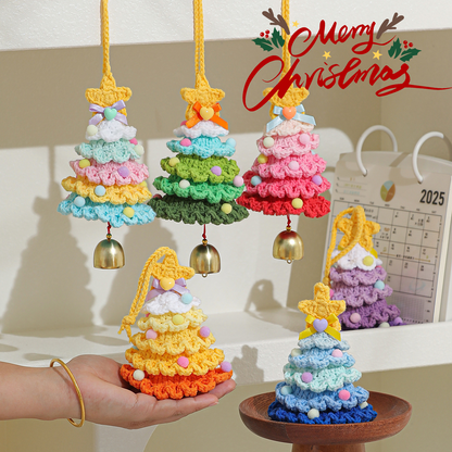 🎄Unique Handmade Crochet Christmas Tree Bells Ornaments🔔🎅
