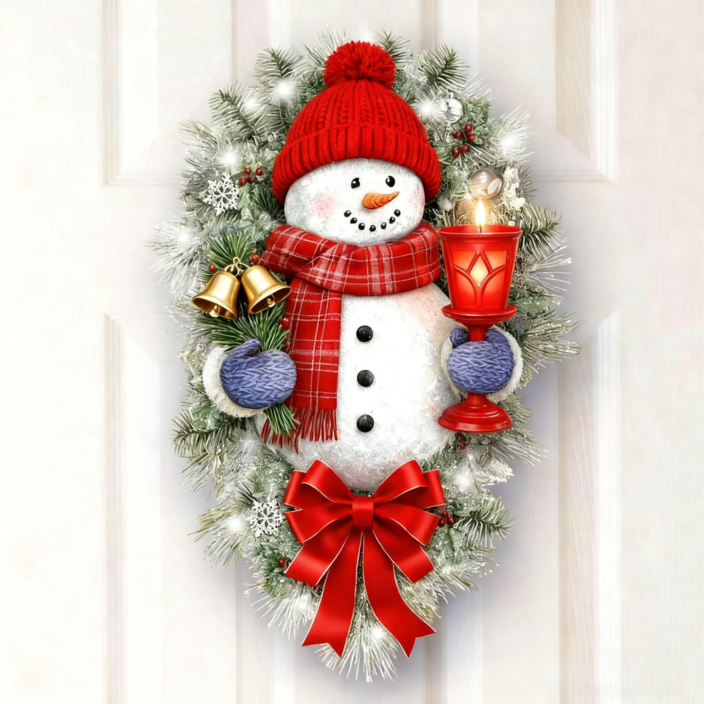 🔥BUY 1 GET 1 FREE🔥🎁"A WARM WINTER WELCOME" SNOWMAN  🌲Sticker⛄