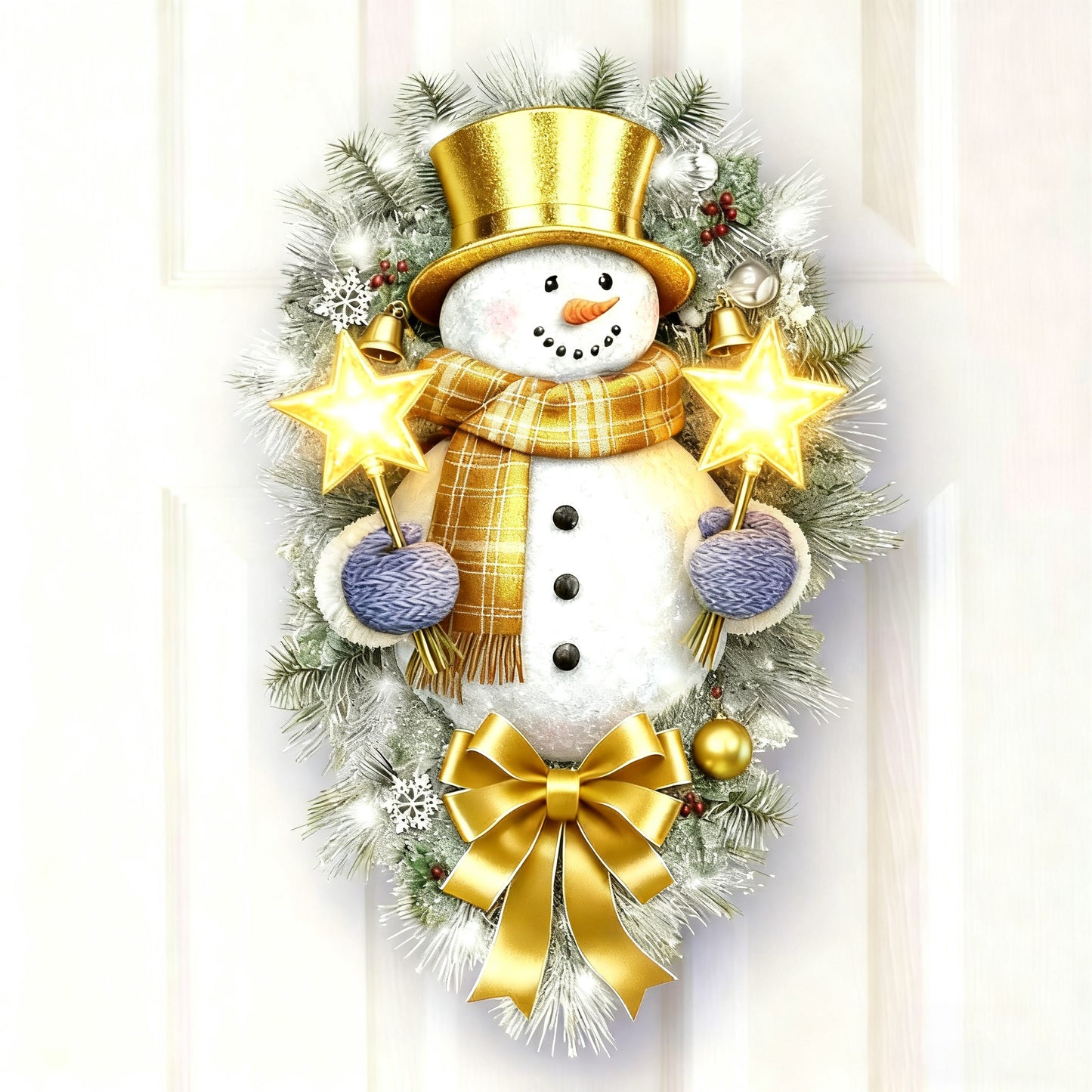 🔥BUY 1 GET 1 FREE🔥🎁"A WARM WINTER WELCOME" SNOWMAN  🌲Sticker⛄