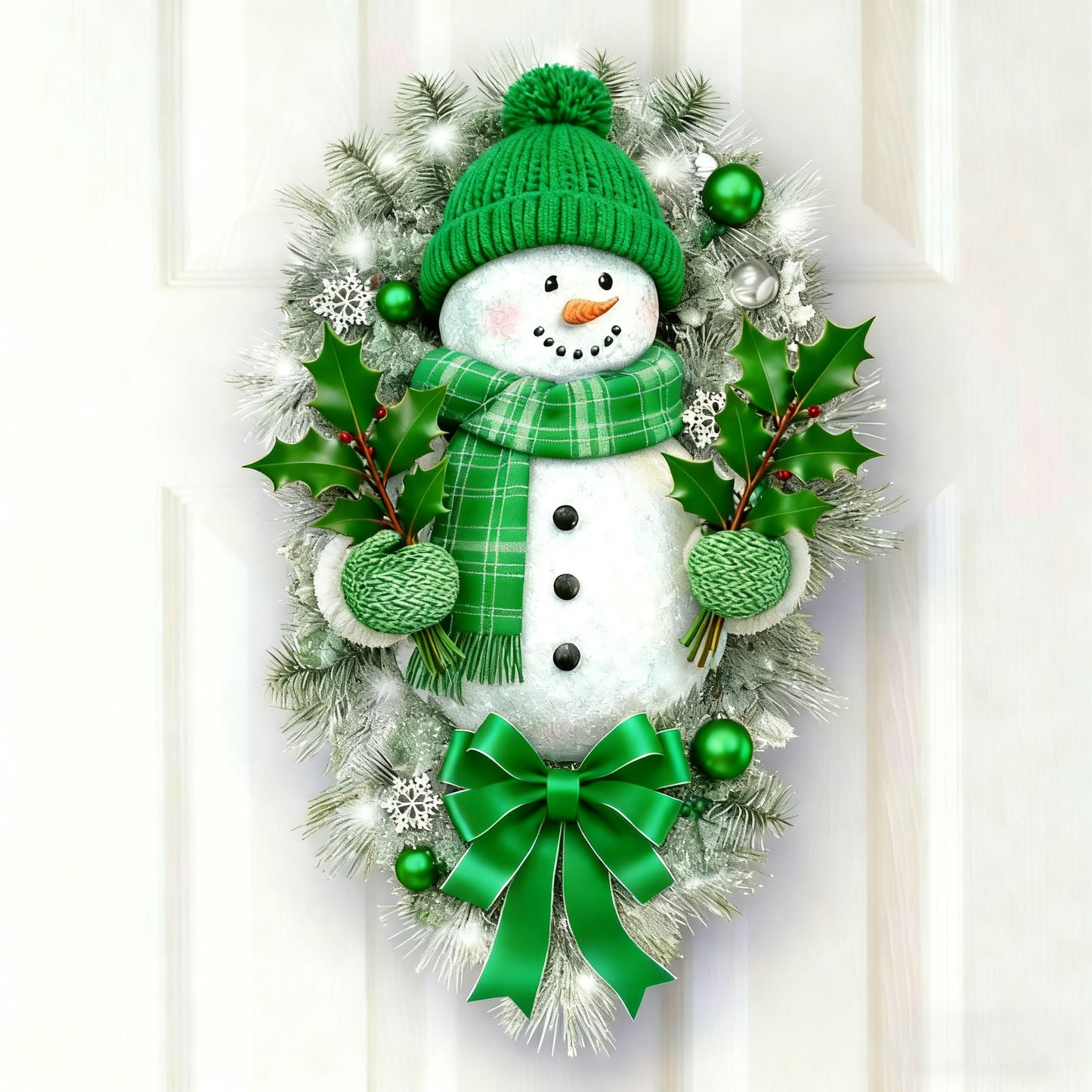 🔥BUY 1 GET 1 FREE🔥🎁"A WARM WINTER WELCOME" SNOWMAN  🌲Sticker⛄