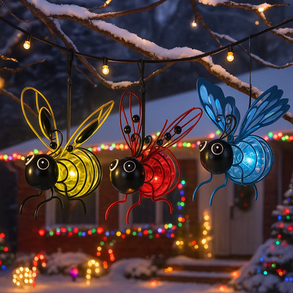 🐞🐝🦋Solar Hanging Insect Simulation Light