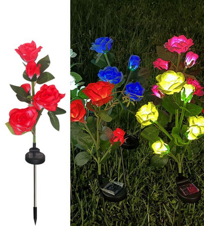 🎁Christmas Hot Sale -49% OFF🎁 - ARTIFICIAL Flower SOLAR GARDEN STAKE LED (🔥BUY 2 FREE 1🔥)