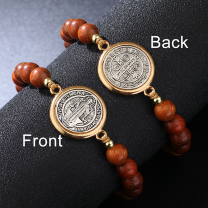 ✝️ Adjustable Saint Benedict Protection Bracelet