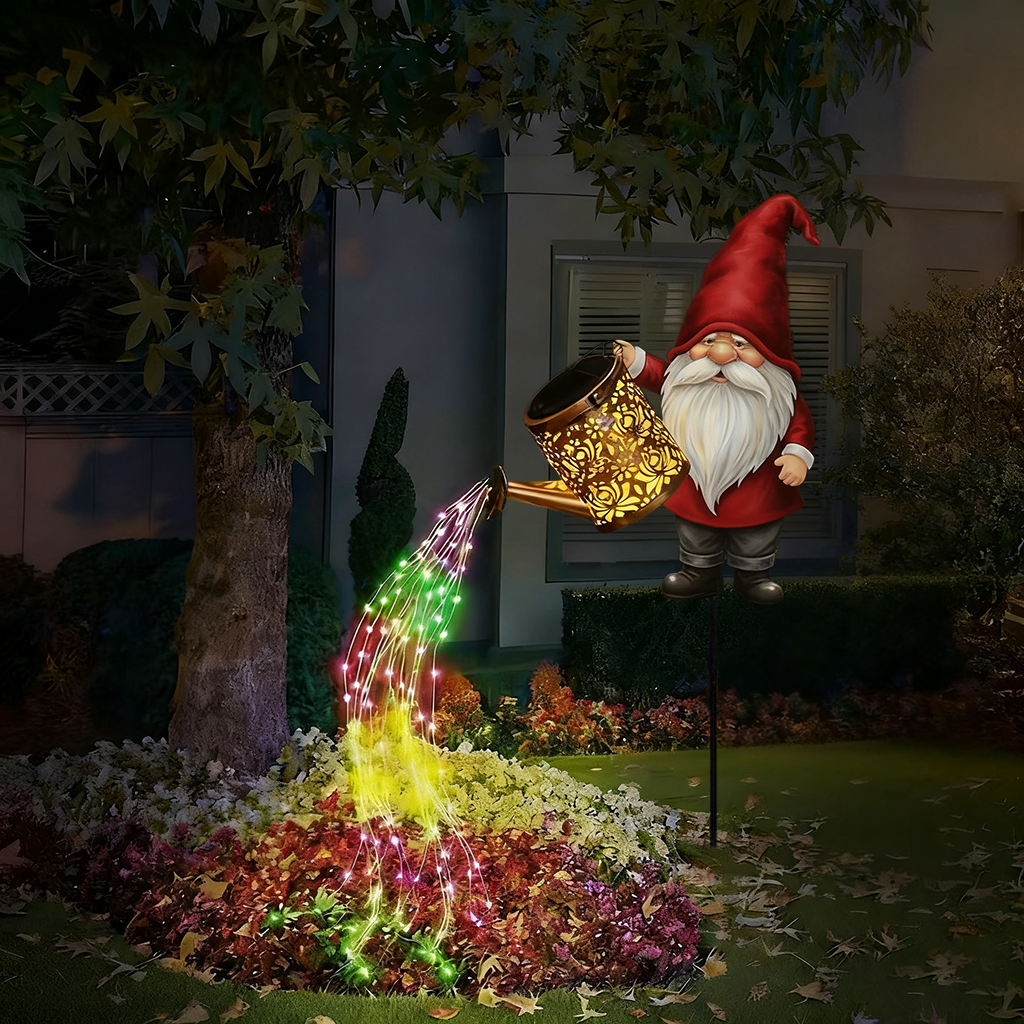 Christmas dwarf solar kettle lamp