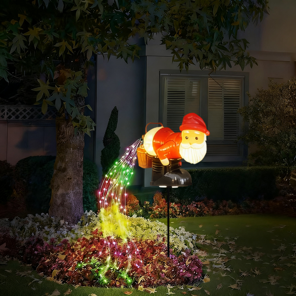 Santa's Funny Solar Lights