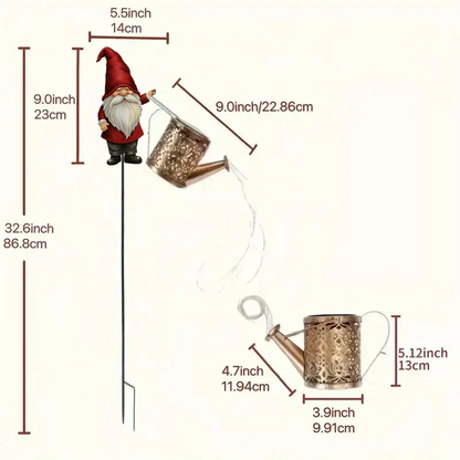 Christmas dwarf solar kettle lamp