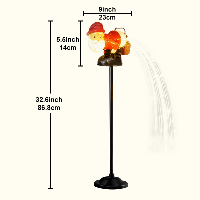 Black Friday 70% OFF-Santa Claus Solar Outdoor Decorative Lights