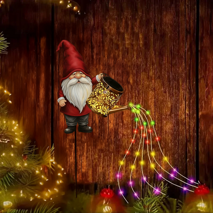 Christmas dwarf solar kettle lamp