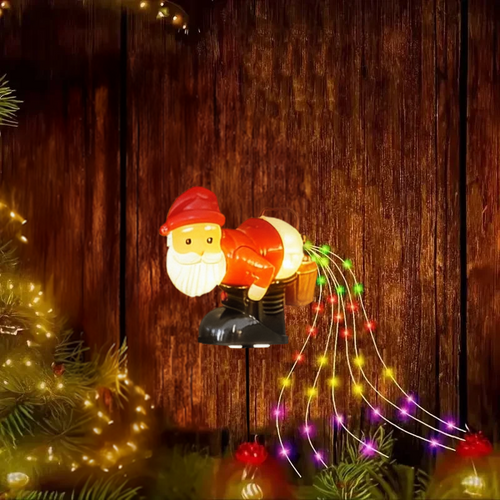 Santa's Funny Solar Lights
