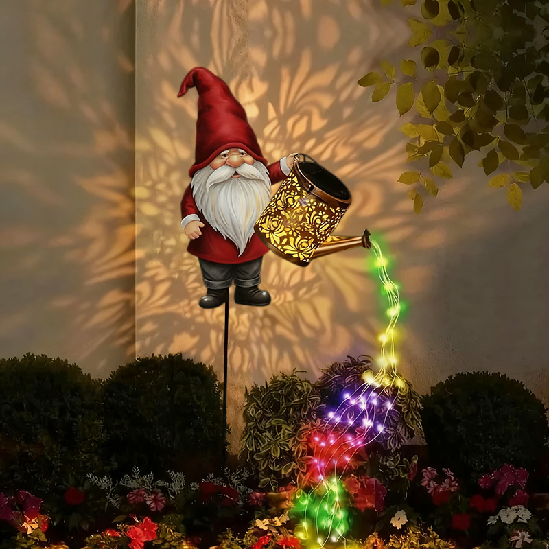 Christmas dwarf solar kettle lamp