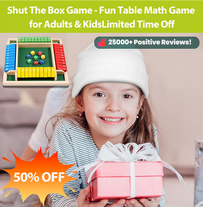 The Box Game - Fun Table Math Game for Adults & Kids