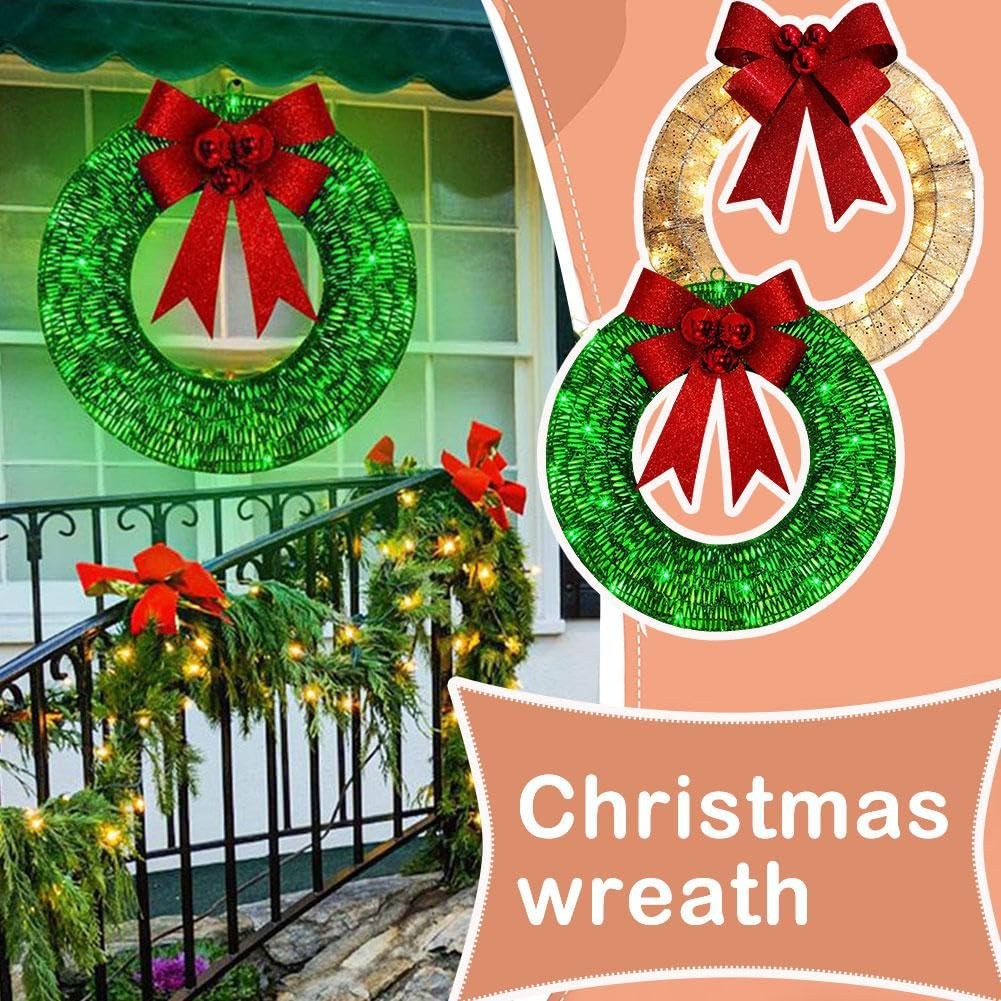 Light-Up Christmas Wreath – Holiday Door Decor 🎄✨