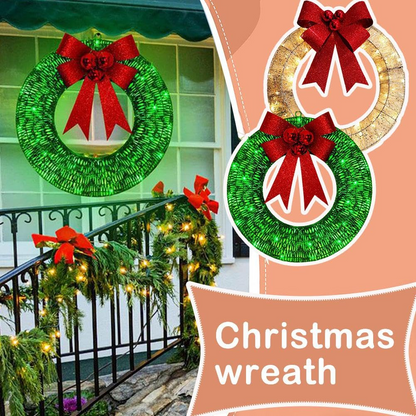 Light-Up Christmas Wreath – Holiday Door Decor 🎄✨