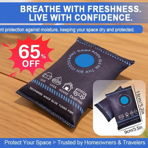 Dehumidification Bag Desiccant🔥Stop Mold at the Source — 100% Reusable.