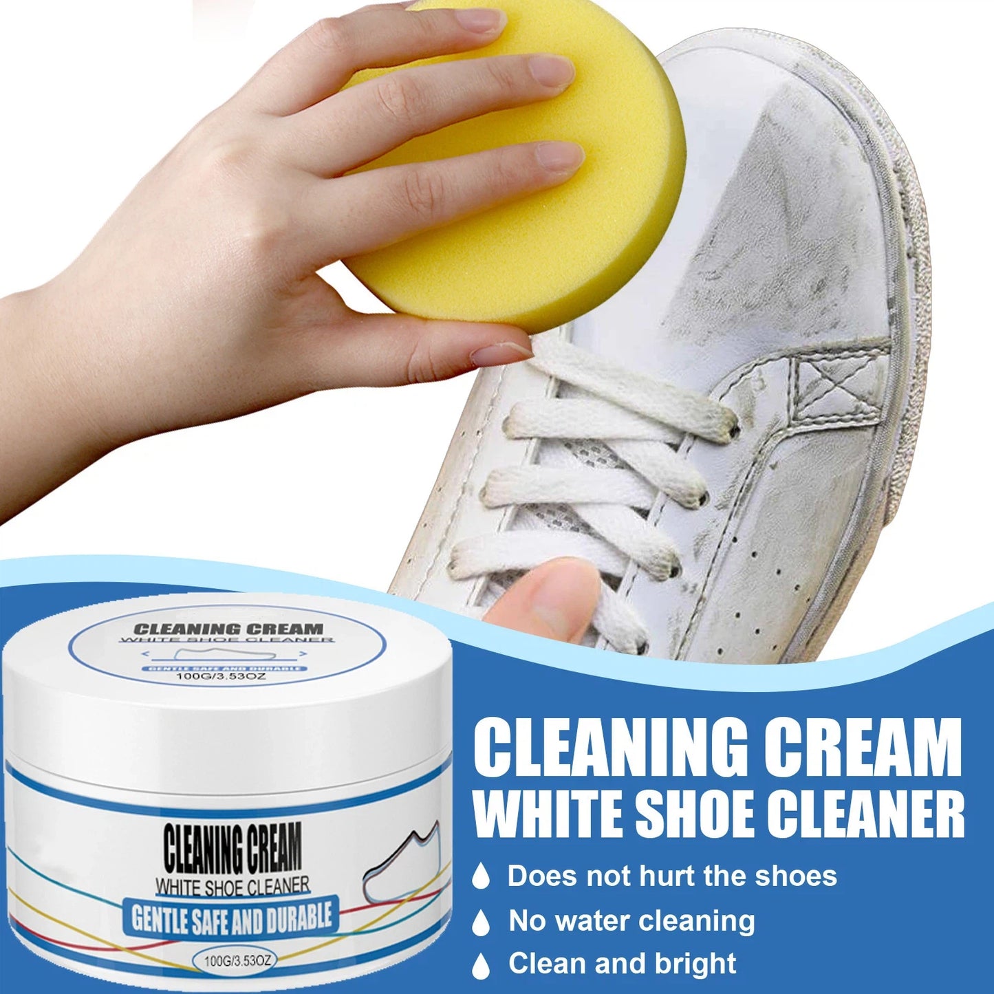 Dazzling White Shoes in Seconds!🫧Shoe Cleaning Cream