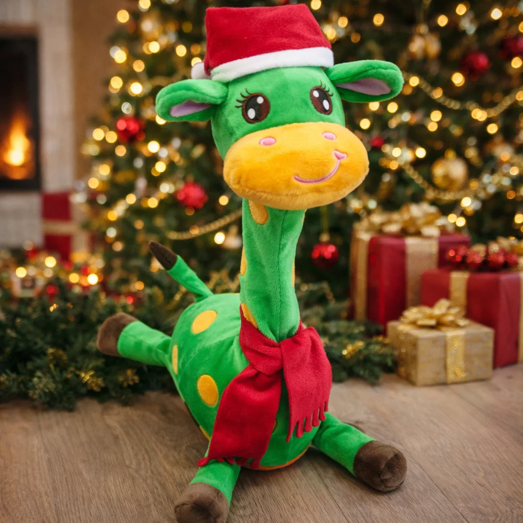 🎄Christmas Hot Sale⚡ 50K+ SOLD! Almost Gone-💥🎉 Best-Selling Musical Giraffe Toy – Sings, Dances & Repeats What You Say! 🦒🎵🗣️