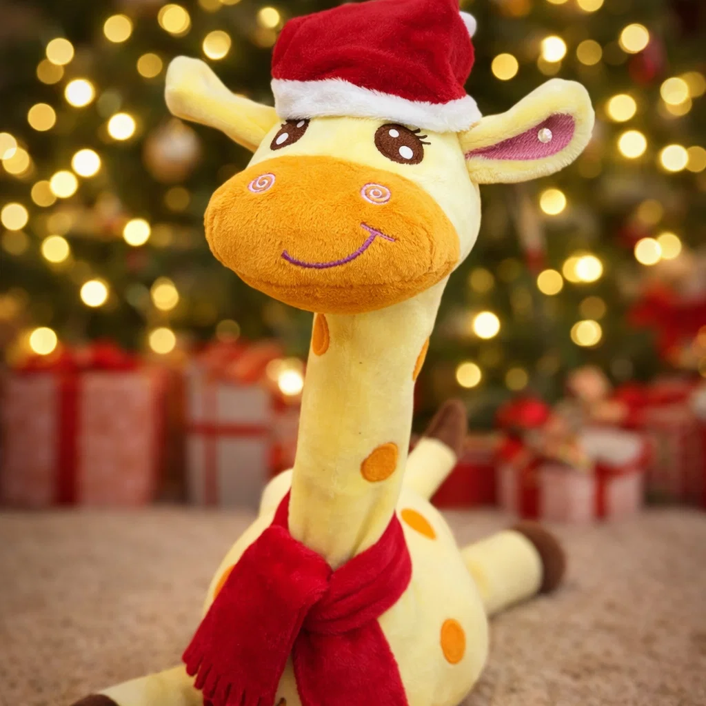 🎄Christmas Hot Sale⚡ 50K+ SOLD! Almost Gone-💥🎉 Best-Selling Musical Giraffe Toy – Sings, Dances & Repeats What You Say! 🦒🎵🗣️