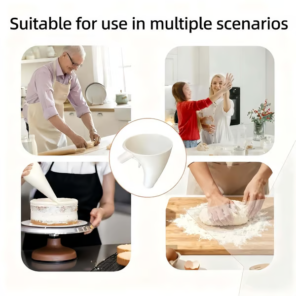 🔥Last Day 50% OFF - ✨Flour Funnel for Culinary Aid Stand Mixer