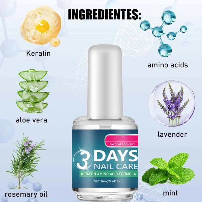 3-Day Brittle Nail Breakthrough: Keratin Nail Care Oil💅