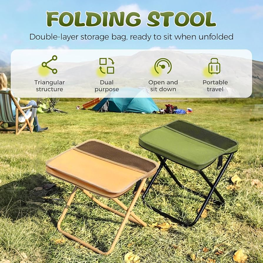 💺Portable Foldable Sling Bag Stool-- Sit Anywhere, Anytime💥No More Standing Around