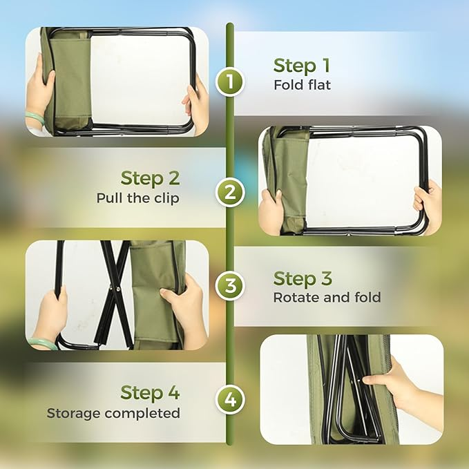 💺Portable Foldable Sling Bag Stool-- Sit Anywhere, Anytime💥No More Standing Around