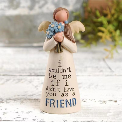🪽 Handmade Angel Resin Figurine: A Timeless Tribute to Friendship & Sisterhood