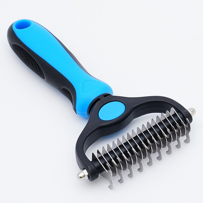 🐕Pet Pro Grooming Tool 🔥No More Pet Hair & Stressful Brushing | 2‑in‑1 Professional Grooming at Home – Painless, Fast, Gentle for Dogs & Cats