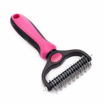 🐕Pet Pro Grooming Tool 🔥No More Pet Hair & Stressful Brushing | 2‑in‑1 Professional Grooming at Home – Painless, Fast, Gentle for Dogs & Cats
