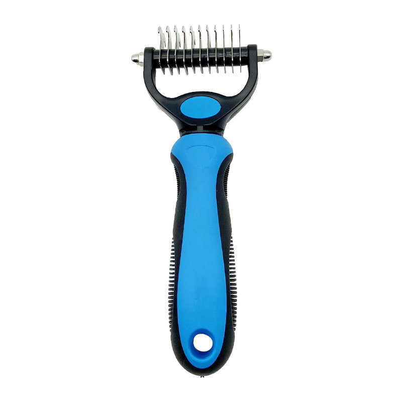 🐕Pet Pro Grooming Tool 🔥No More Pet Hair & Stressful Brushing | 2‑in‑1 Professional Grooming at Home – Painless, Fast, Gentle for Dogs & Cats
