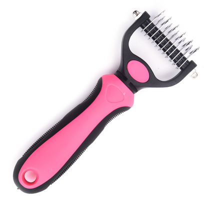 🐕Pet Pro Grooming Tool 🔥No More Pet Hair & Stressful Brushing | 2‑in‑1 Professional Grooming at Home – Painless, Fast, Gentle for Dogs & Cats