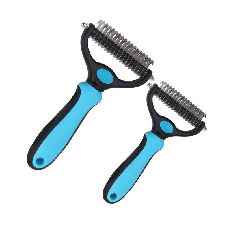 🐕Pet Pro Grooming Tool 🔥No More Pet Hair & Stressful Brushing | 2‑in‑1 Professional Grooming at Home – Painless, Fast, Gentle for Dogs & Cats