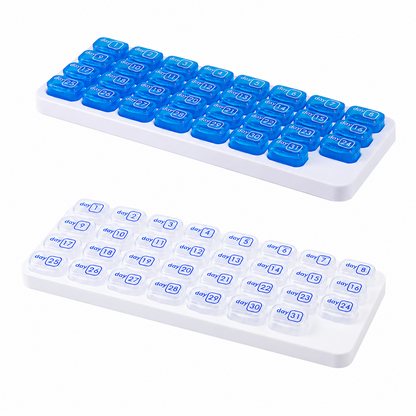 💊 31-Day Monthly Pill Organizer with Easy-Open Lids & Removable Daily Pods🔥