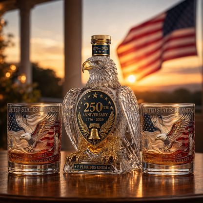 🦅Limited-Time 49% OFF & Free Shipping🔥🦅Hawk Whiskey Bottle&Cup -250th Anniversary Commemorative Bottle&Cup