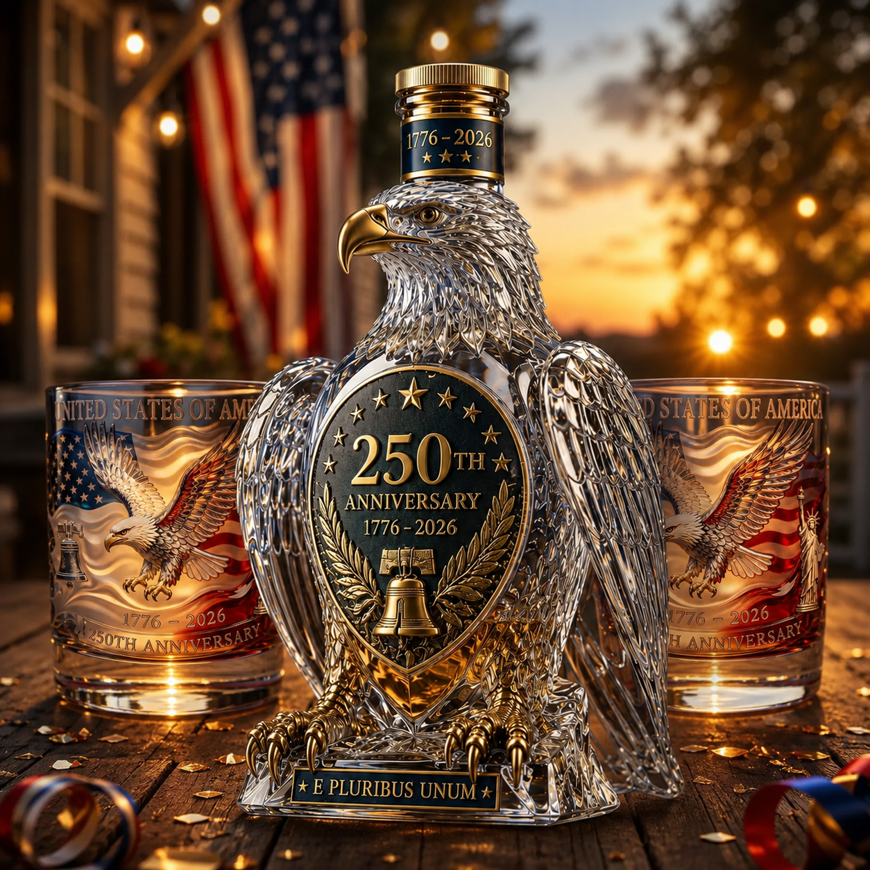 🦅Limited-Time 49% OFF & Free Shipping🔥🦅Hawk Whiskey Bottle&Cup -250th Anniversary Commemorative Bottle&Cup